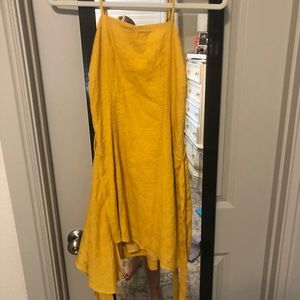 Yellow tie dress !!!